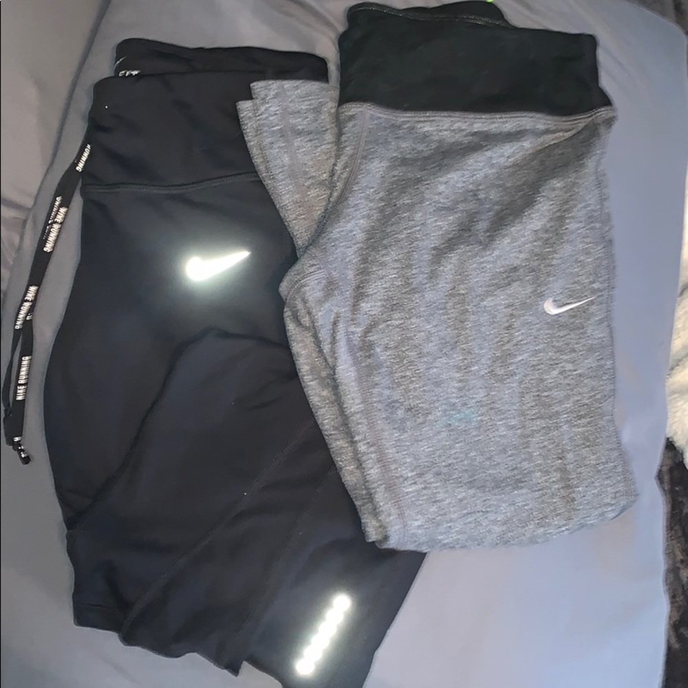 🥳2 pairs nike 3/4 running leggings 🤩